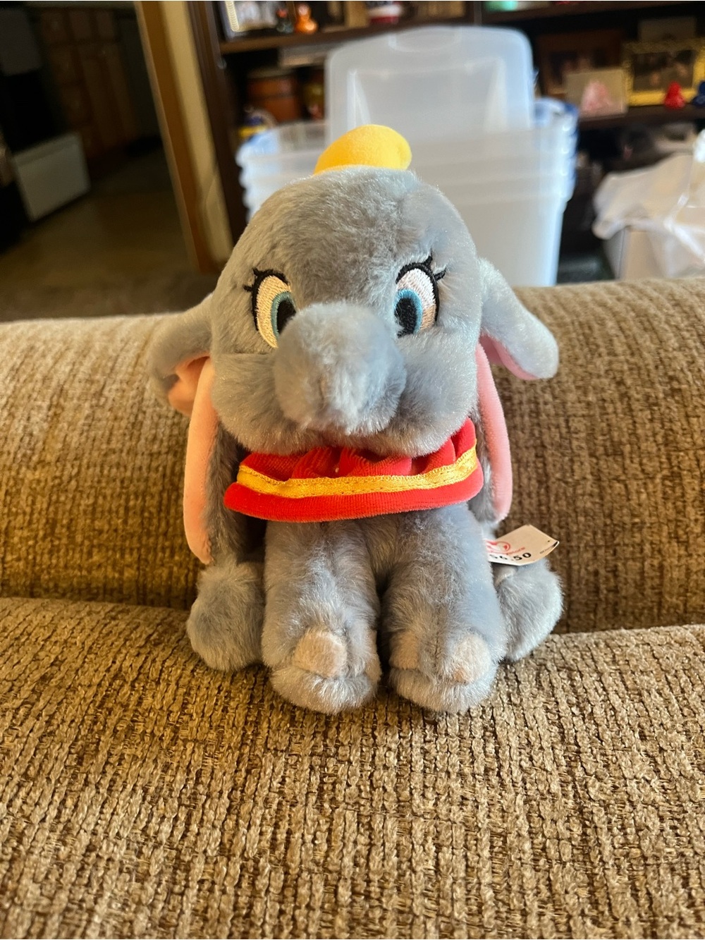 Vintage Disney store Dumbo plush stuffed animal with tags